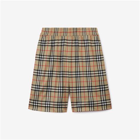 completo corto burberry|Cotton Blend Shorts in Sand .